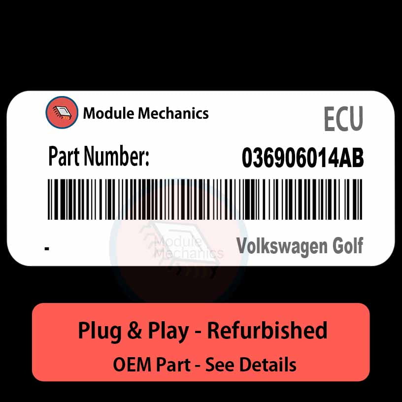036906014AB ECU - PLUG & PLAY | Volkswagen Golf | ECM PCM BCM Engine Control Computer OEM 036906014AB ECU - PLUG & PLAY | Volkswagen Golf | ECM PCM BCM Engine Control Computer OEM