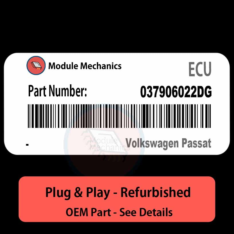 037906022DG ECU - PLUG & PLAY | Volkswagen Passat | ECM PCM BCM Engine Control Computer OEM 037906022DG ECU - PLUG & PLAY | Volkswagen Passat | ECM PCM BCM Engine Control Computer OEM
