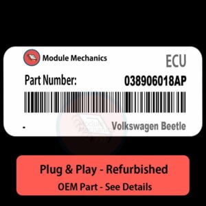 038906018AP ECU - PLUG & PLAY |  Volkswagen Beetle | ECM PCM BCM Engine Control Computer OEM