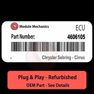 04606105 ECU - PLUG & PLAY | Chrysler Sebring - Cirrus | ECM PCM BCM Engine Control Computer OEM