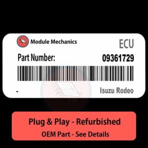 09361729 ECU - PLUG & PLAY | Isuzu Rodeo | ECM PCM BCM Engine Control Computer OEM