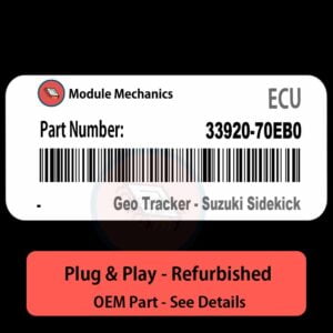 33920-70EB0 ECU - PLUG & PLAY | Geo Tracker - Suzuki Sidekick | ECM PCM BCM Engine Control Computer OEM