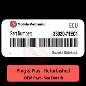 33920-71EC1 ECU - PLUG & PLAY |  Suzuki Sidekick | ECM PCM BCM Engine Control Computer OEM