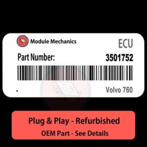 3501752 ECU - PLUG & PLAY | Volvo 760 | ECM PCM BCM Engine Control Computer OEM