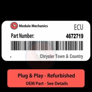 4672719 ECU - PLUG & PLAY | Chrysler Town & Country | ECM PCM BCM Engine Control Computer OEM