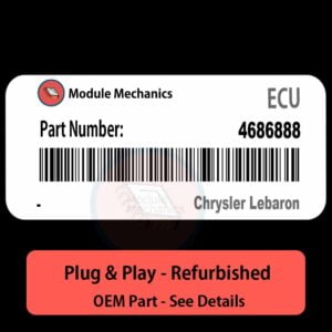 4686888 ECU - PLUG & PLAY | Chrysler Lebaron | ECM PCM BCM Engine Control Computer OEM