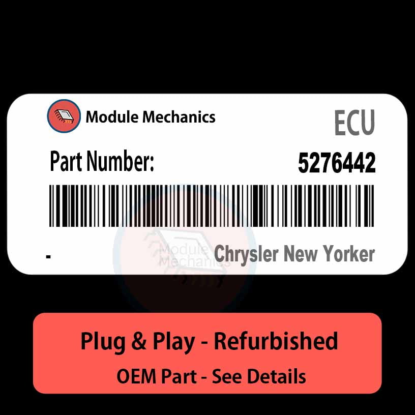 5276442 ECU - PLUG & PLAY | Chrysler New Yorker | ECM PCM BCM Engine Control Computer OEM 5276442 ECU - PLUG & PLAY | Chrysler New Yorker | ECM PCM BCM Engine Control Computer OEM