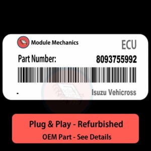 8093755992 ECU - PLUG & PLAY |  Isuzu Vehicross | ECM PCM BCM Engine Control Computer OEM