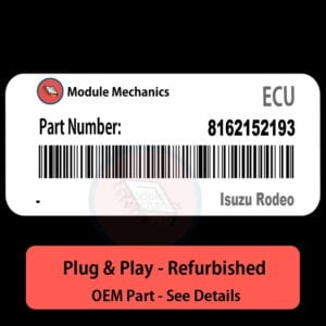 8162152193 ECU - PLUG & PLAY |  Isuzu Rodeo | ECM PCM BCM Engine Control Computer OEM