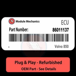 86011137 ECU - PLUG & PLAY |  Volvo 850 | ECM PCM BCM Engine Control Computer OEM