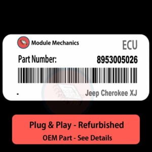 8953005026 ECU - PLUG & PLAY |  Jeep Cherokee XJ | ECM PCM BCM Engine Control Computer OEM