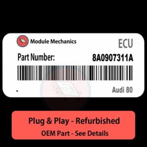 8A0907311A ECU - PLUG & PLAY |  Audi 80 | ECM PCM BCM Engine Control Computer OEM