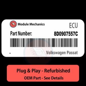 8D0907557C ECU - PLUG & PLAY | Volkswagen Passat | ECM PCM BCM Engine Control Computer OEM