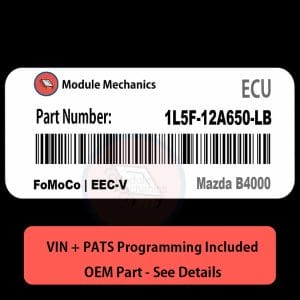 1L5F-12A650-LB ECU with PROGRAMMING - VIN & Security | Mazda B4000  | ECM PCM Engine Control Computer OEM