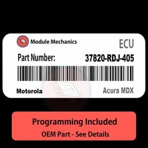 37820-RDJ-405 ECU with PROGRAMMING - VIN & Security | Acura MDX | ECM PCM Engine Control Computer OEM