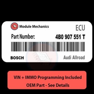 4B0 907 551 T ECU with PROGRAMMING - VIN & Security | Audi Allroad  | ECM PCM Engine Control Computer OEM