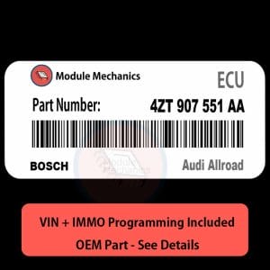 4ZT 907 551 AA ECU with PROGRAMMING - VIN & Security | Audi Allroad  | ECM PCM Engine Control Computer OEM