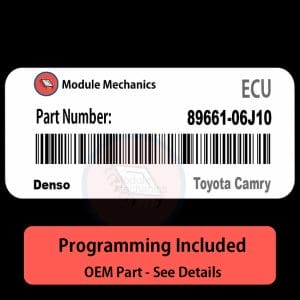 89661-06J10 ECU with PROGRAMMING - VIN & Security | Toyota Camry  | ECM PCM Engine Control Computer OEM