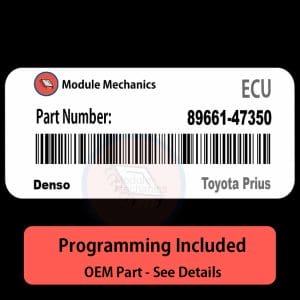 89661-47350 ECU with PROGRAMMING - VIN & Security | Toyota Prius  | ECM PCM Engine Control Computer OEM