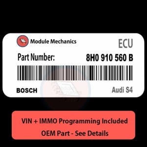 8H0 910 560 B ECU with PROGRAMMING - VIN & Security | Audi S4  | ECM PCM Engine Control Computer OEM