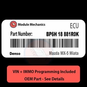 BP6H 18 881R0K ECU with PROGRAMMING - VIN & Security | Mazda MX-5 Miata  | ECM PCM Engine Control Computer OEM