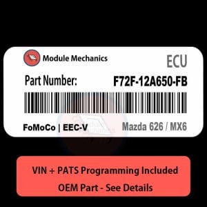 F72F-12A650-FB ECU with PROGRAMMING - VIN & Security | Mazda 626  MX6  | ECM PCM Engine Control Computer OEM