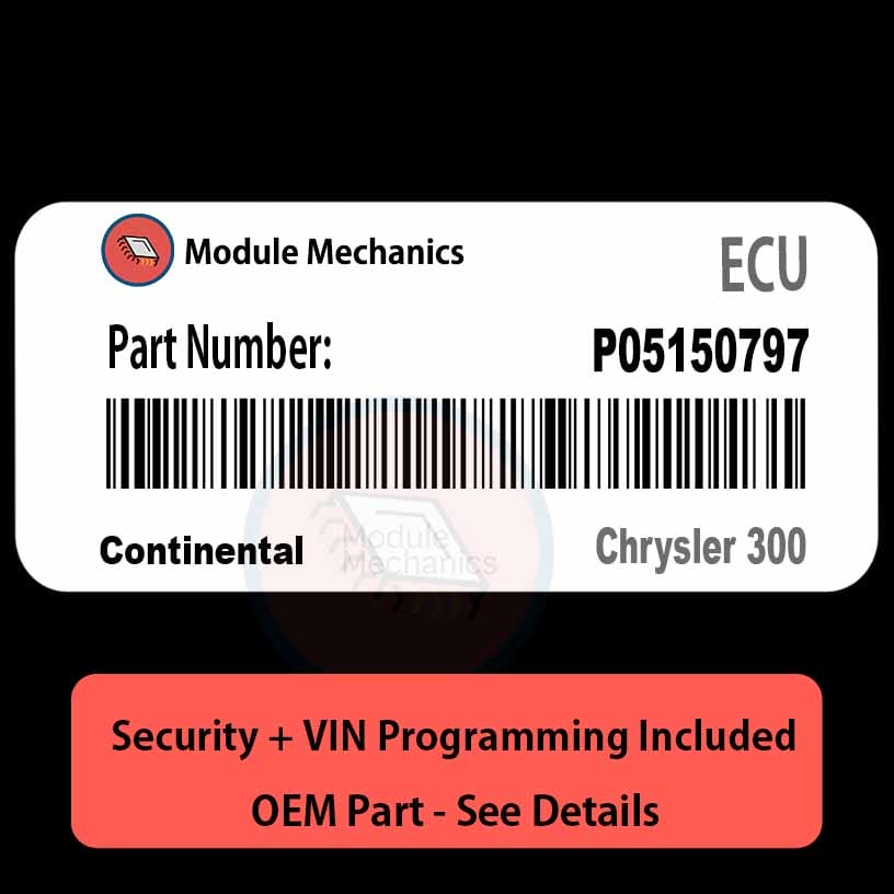P05150797 ECU with PROGRAMMING - VIN & Security | Chrysler 300 | ECM ...