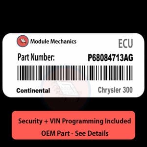 P68084713AG ECU with PROGRAMMING - VIN & Security | Chrysler 300  | ECM PCM Engine Control Computer OEM