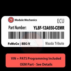 YL8F-12A650-CEMR ECU with PROGRAMMING - VIN & Security | Mazda Tribute  | ECM PCM Engine Control Computer OEM