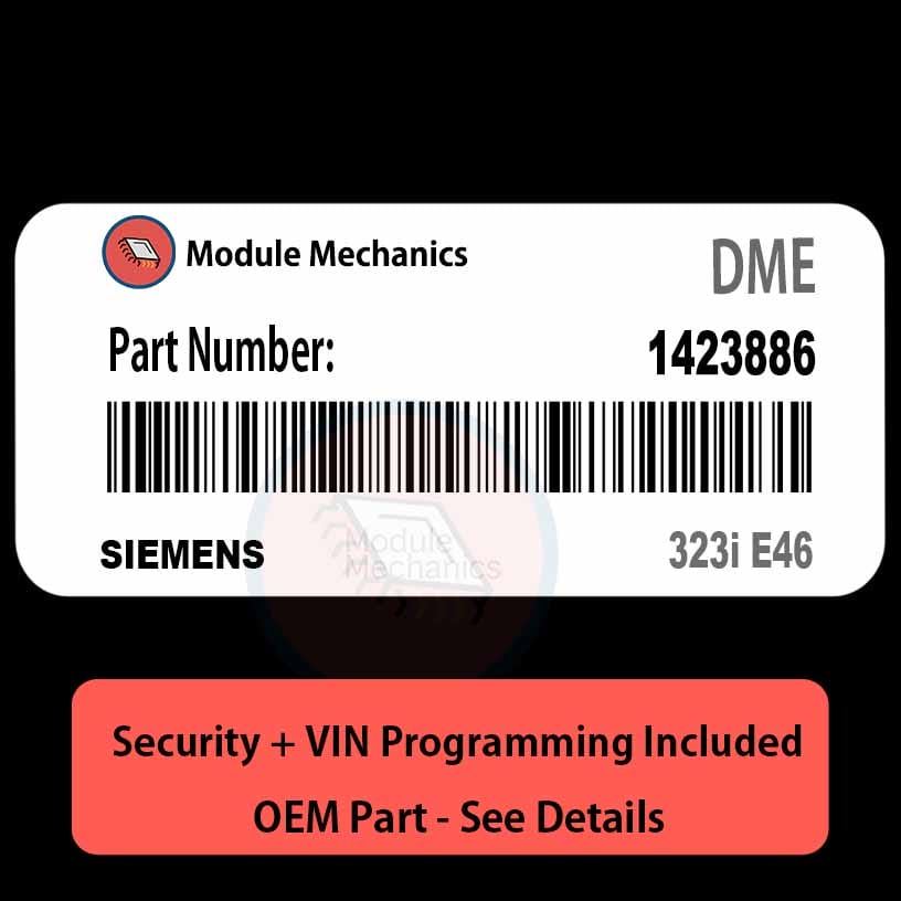 1423886 ECU with PROGRAMMING - VIN & Security | 323i E46 | ECM DME Engine Control Computer OEM 1423886 ECU with PROGRAMMING - VIN & Security | 323i E46 | ECM DME Engine Control Computer OEM