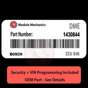 1430844 ECU with PROGRAMMING - VIN & Security | 323i E46  | ECM DME Engine Control Computer OEM