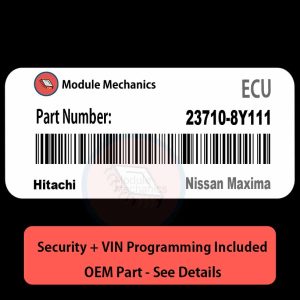 23710-8Y111 ECU with PROGRAMMING - VIN & Security | Nissan Maxima  | ECM PCM Engine Control Computer OEM