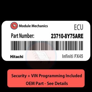 23710-8Y75ARE ECU with PROGRAMMING - VIN & Security | Infiniti FX45 | ECM PCM Engine Control Computer OEM