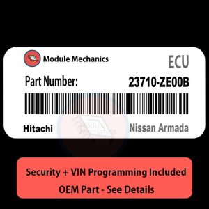 23710-ZE00B ECU with PROGRAMMING - VIN & Security | Nissan Armada | ECM PCM Engine Control Computer OEM