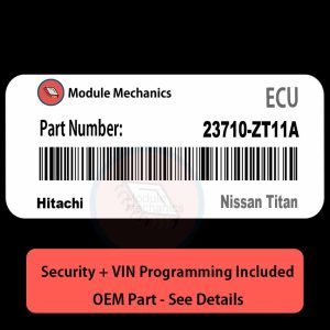23710-ZT11A ECU with PROGRAMMING - VIN & Security | Nissan Titan | ECM PCM Engine Control Computer OEM