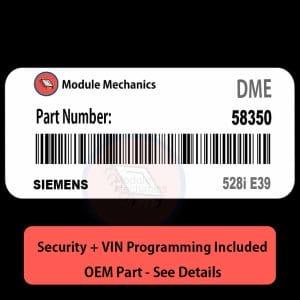 58350 ECU with PROGRAMMING - VIN & Security | 528i E39  | ECM DME Engine Control Computer OEM