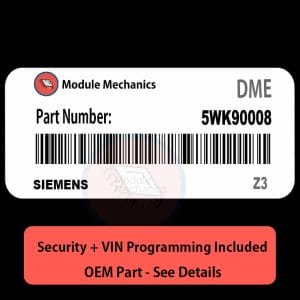 5WK90008 ECU with PROGRAMMING - VIN & Security | Z3 | ECM DME Engine Control Computer OEM