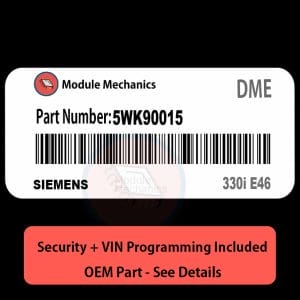 5WK90015                       ECU with PROGRAMMING - VIN & Security | 330i E46  | ECM DME Engine Control Computer OEM