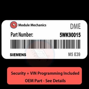 5WK90015 ECU with PROGRAMMING - VIN & Security | M5 E39 | ECM DME Engine Control Computer OEM