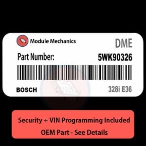 5WK90326 ECU with PROGRAMMING - VIN & Security | 328i E36  | ECM DME Engine Control Computer OEM