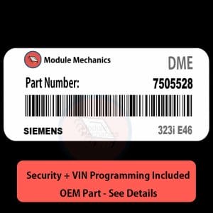 7505528 ECU with PROGRAMMING - VIN & Security | 323i E46 | ECM DME Engine Control Computer OEM