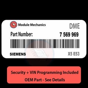 7 569 969 ECU with PROGRAMMING - VIN & Security | X5 E53 | ECM DME Engine Control Computer OEM