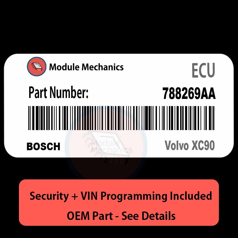 788269AA ECU with PROGRAMMING - VIN & Security | Volvo XC90 | ECM PCM Engine Control Computer OEM 788269AA ECU with PROGRAMMING - VIN & Security | Volvo XC90 | ECM PCM Engine Control Computer OEM