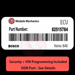 82515784 ECU with PROGRAMMING - VIN & Security | Volvo S40  | ECM PCM Engine Control Computer OEM