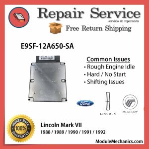 E9SF-12A650-SA ECU - Repair Service |  Lincoln Mark VII | ECM PCM Engine Control Computer OEM