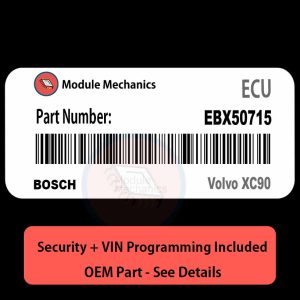 EBX50715 ECU with PROGRAMMING - VIN & Security | Volvo XC90 | ECM PCM Engine Control Computer OEM
