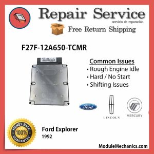 F27F-12A650-TCMR ECU - Repair Service |  Ford Explorer | ECM PCM Engine Control Computer OEM