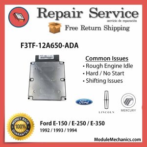 F3TF-12A650-ADA ECU - Repair Service | Ford E-150 / E-250 / E-350 | ECM PCM Engine Control Computer OEM