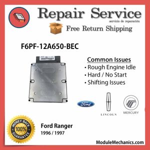 F6PF-12A650-BEC ECU - Repair Service | Ford Ranger | ECM PCM Engine Control Computer OEM