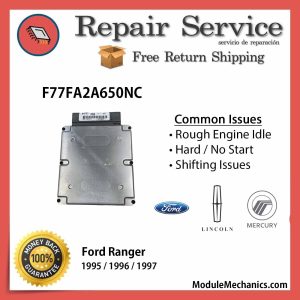F77FA2A650NC ECU - Repair Service |  Ford Ranger | ECM PCM Engine Control Computer OEM